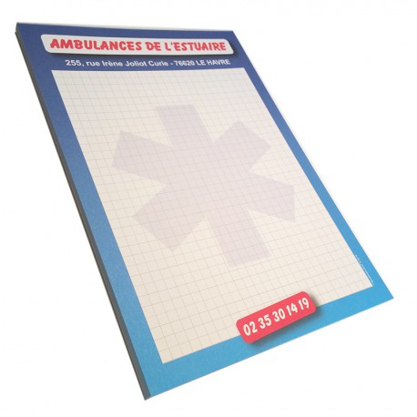 Bloc-note 50 feuillets 14,8 x 21 cm